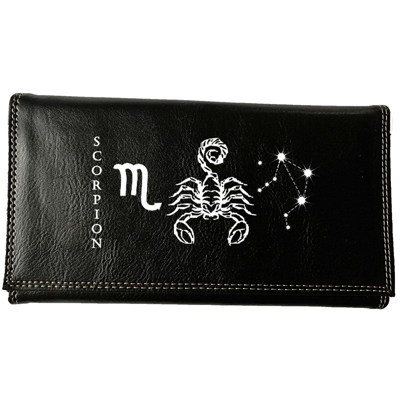 Compagnon Porte Chéquier en Simili avec Signe Astrologique