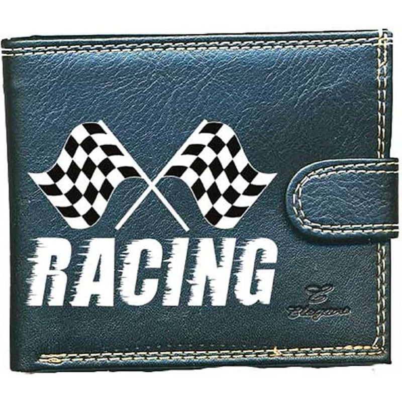 Portefeuille à rabat en Simili Cuir pour homme personnalisé Racing
