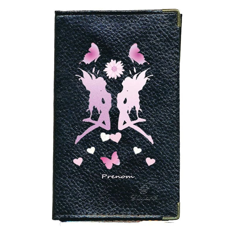 Porte Carte Grise en Cuir noir pour femme personnalisé Fee
