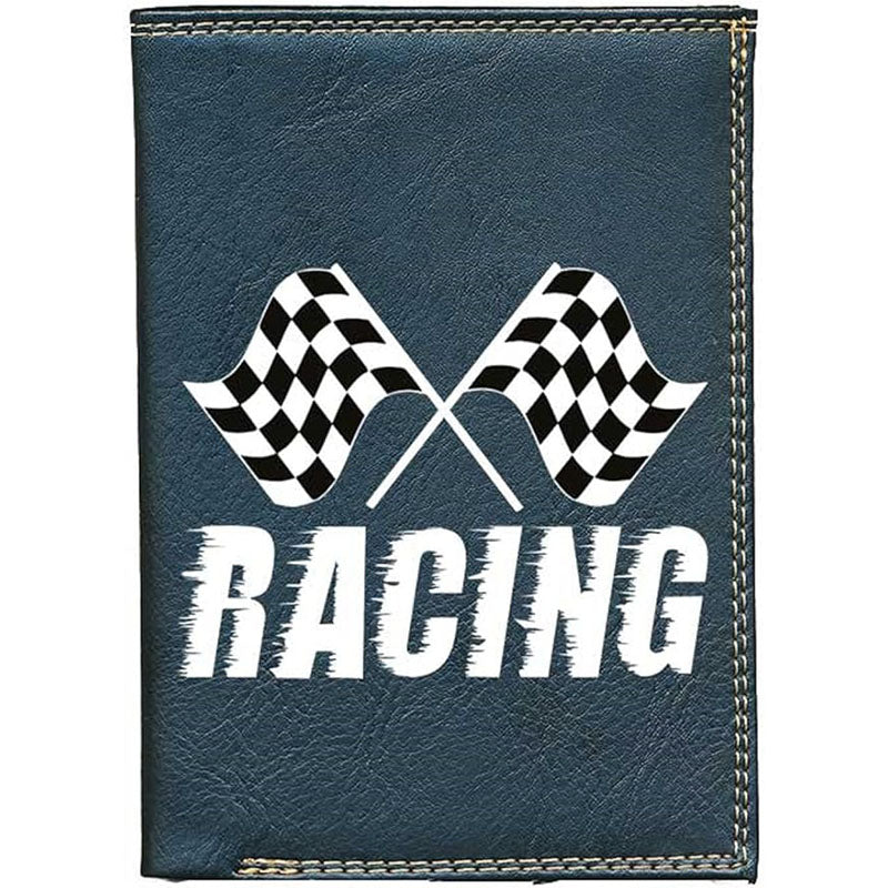 Portefeuille porte monnaie pour Homme noir personnalisé Racing