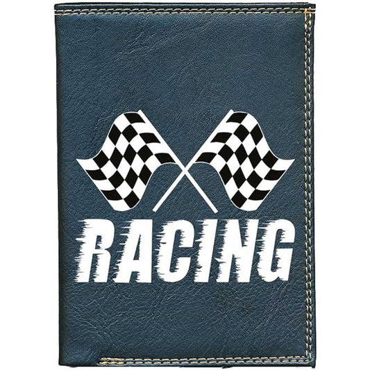Portefeuille porte monnaie pour Homme noir personnalisé Racing