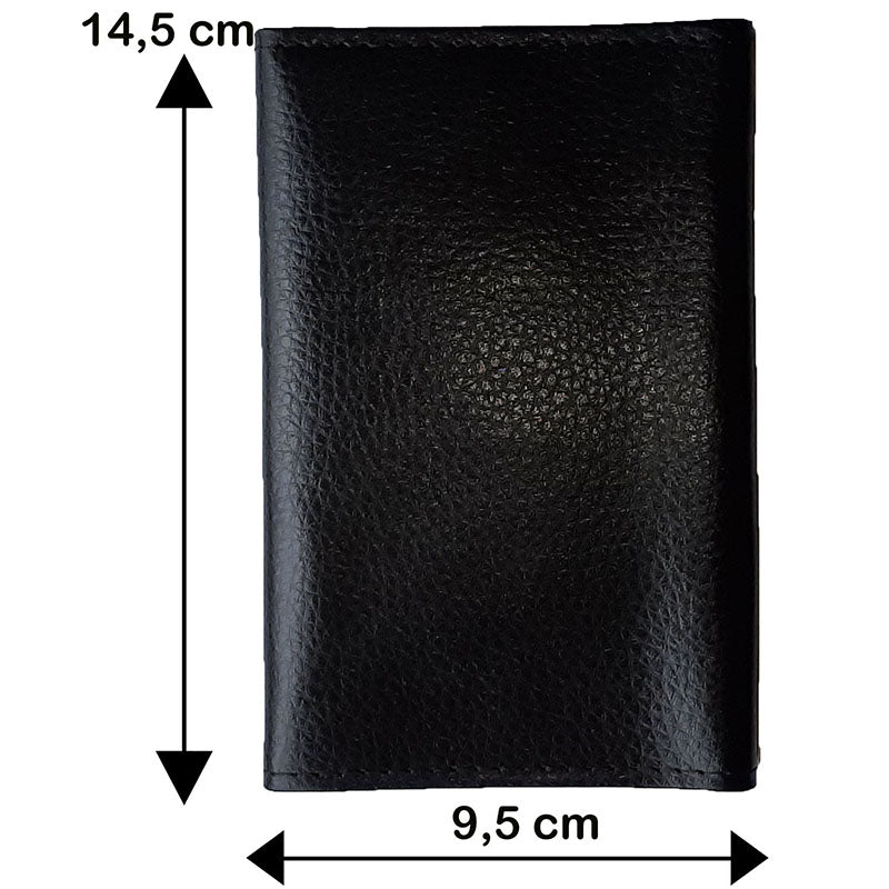 Porte Carte Grise Papier Voiture en Cuir avec Plaque d'Immatriculation