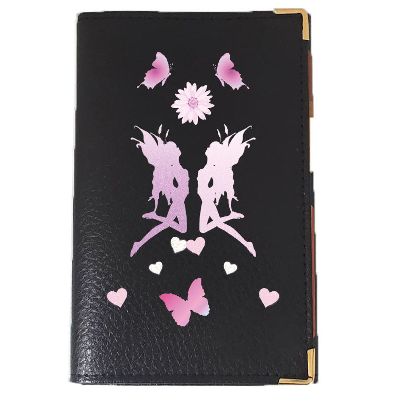 Porte Carte Grise en Cuir noir pour femme personnalisé Fee