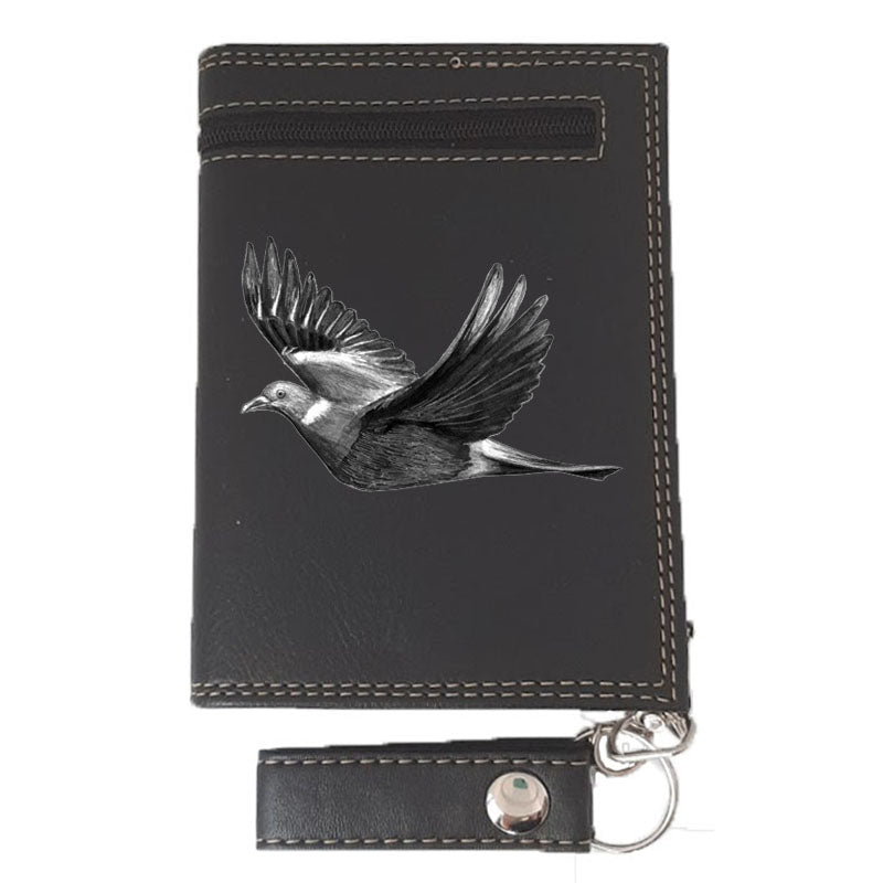 Portefeuille avec Chaine en Simili Cuir pour homme personnalisé Chasse Palombe