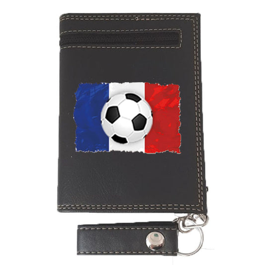 Portefeuille avec Chaine en Simili Cuir pour homme personnalisé France Foot