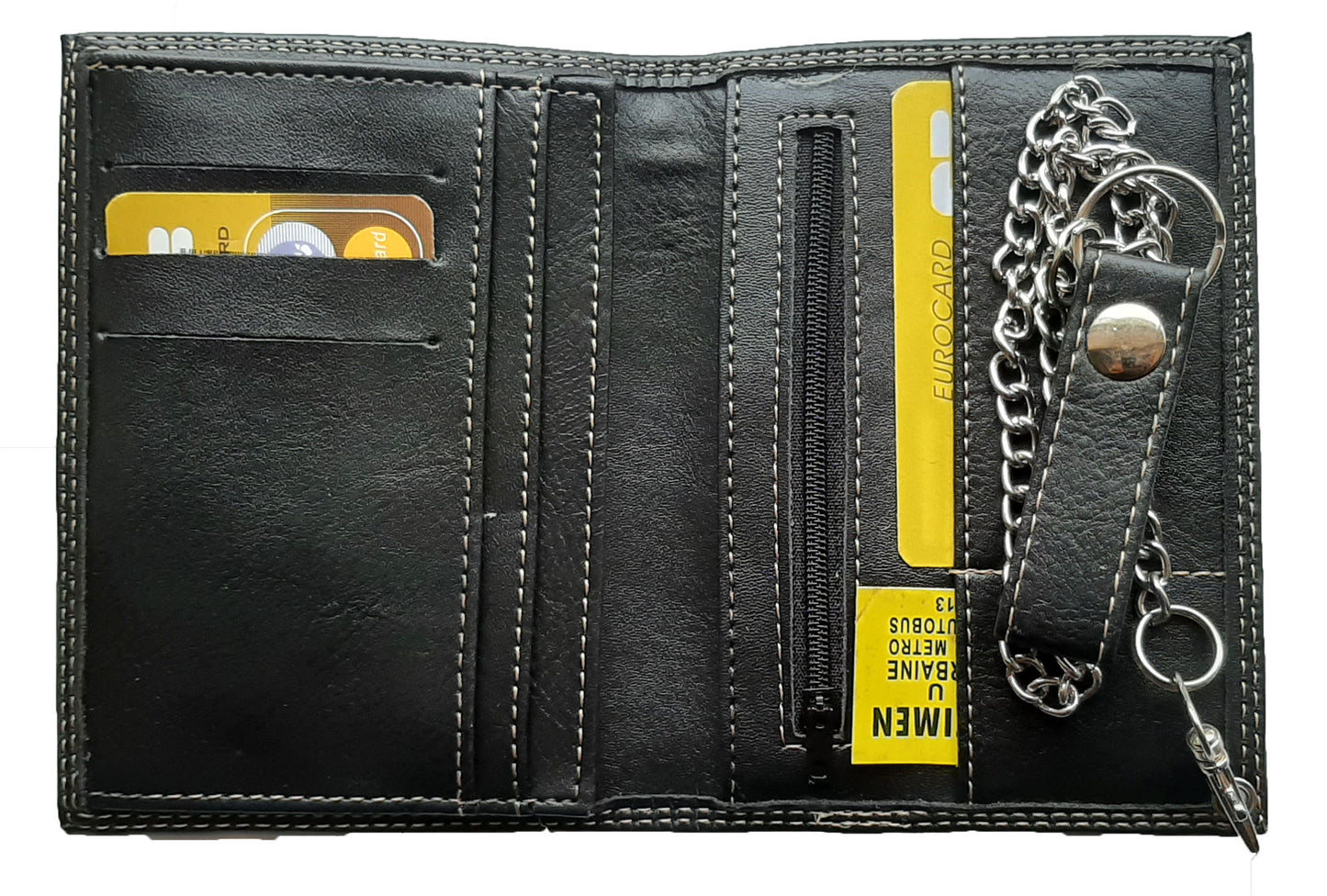 Portefeuille avec Chaine en Simili Cuir pour homme personnalisé UK Foot