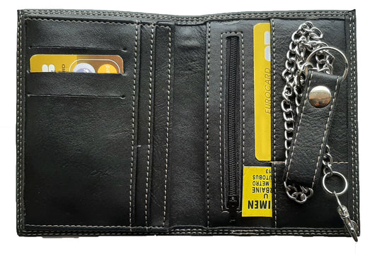 Portefeuille avec Chaine en Simili Cuir pour homme personnalisé UK Foot