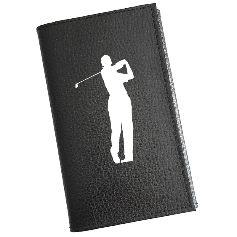 Porte carte grise en cuir noir personnalisé Golf