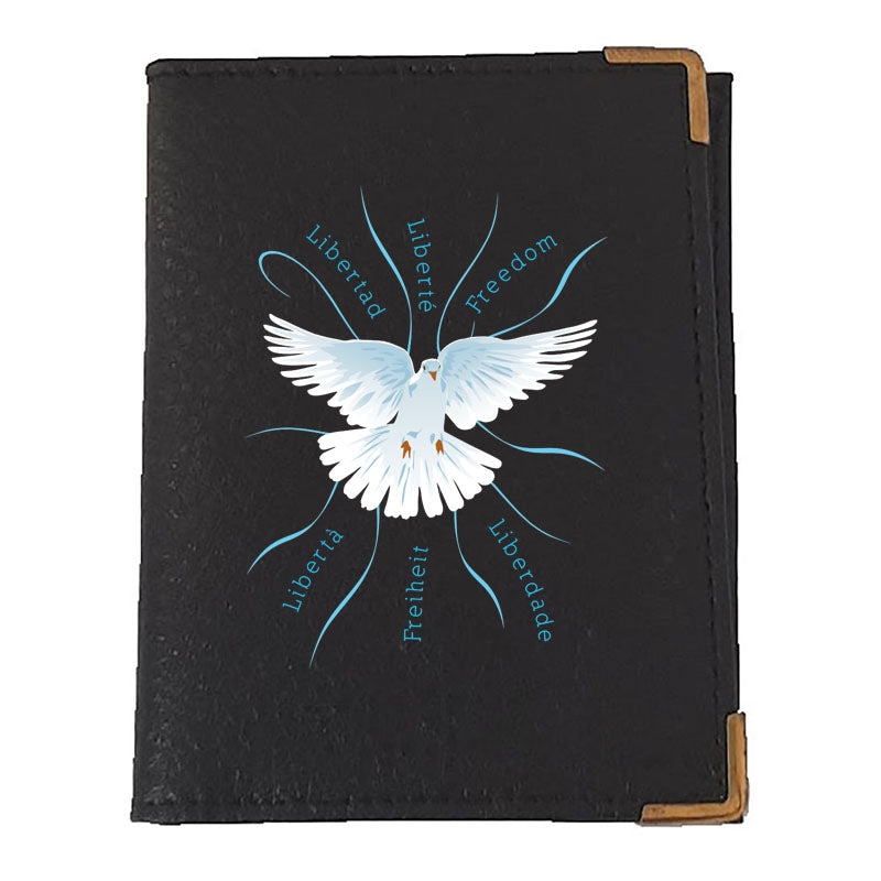 Etui porte carte bancaire et fidélité en Cuir noir Colombe