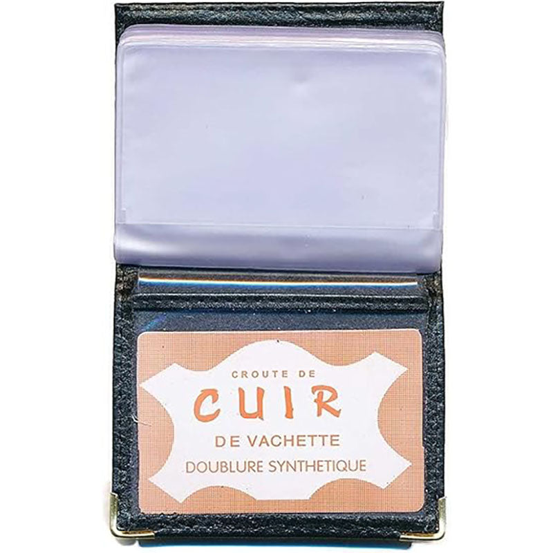 Etui porte carte bancaire et fidélité en Cuir noir personnalisé signe Zodiaque astrologique