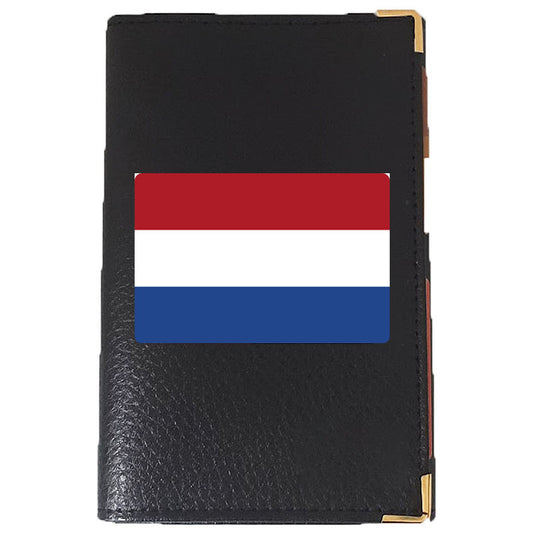 Porte Carte Grise en Cuir Personnalisé avec le Drapeau du Pays Bas