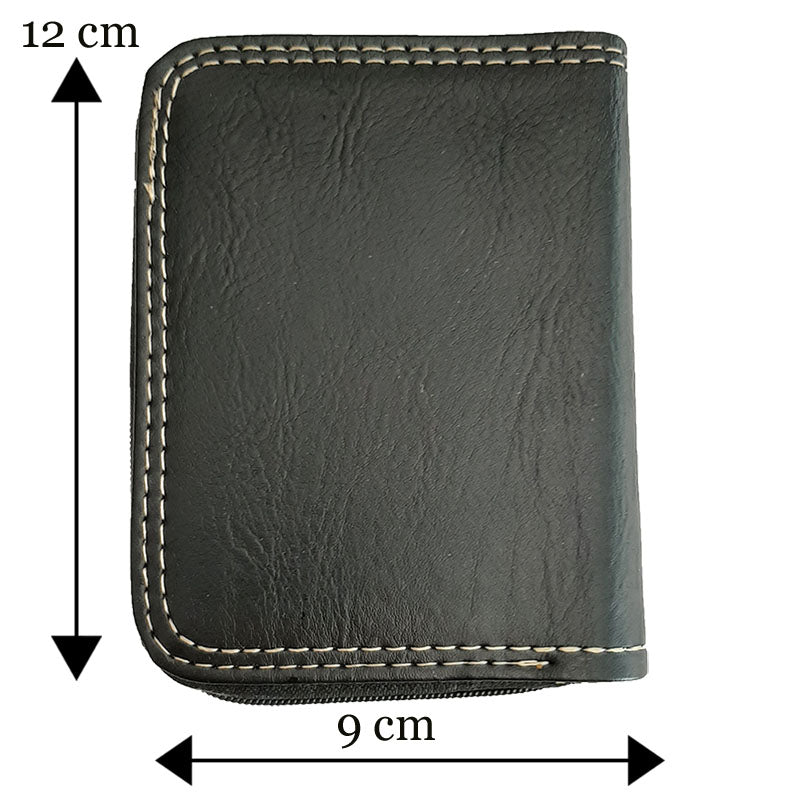 Porte monnaie et carte noir en Simili Cuir Design Panda
