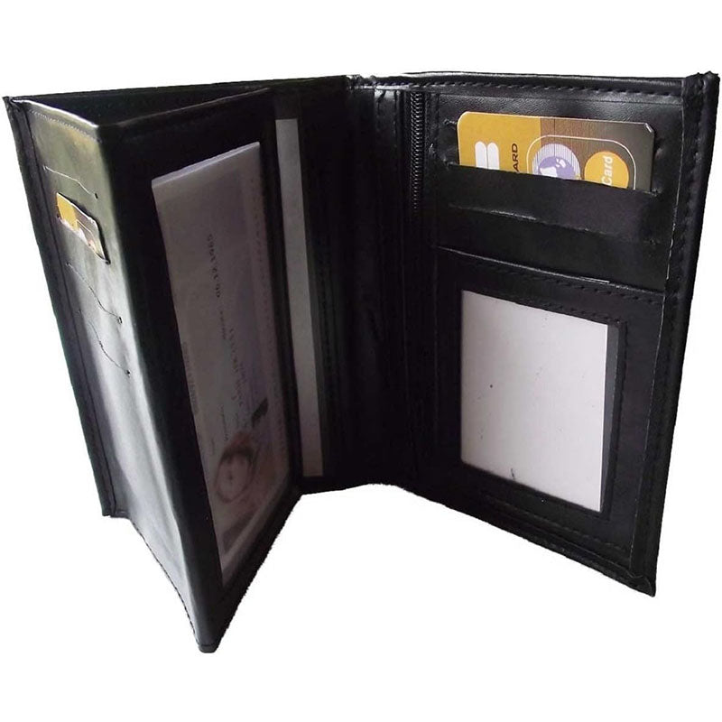 Portefeuille porte monnaie pour femme en simili cuir noir personnalisé Cheval