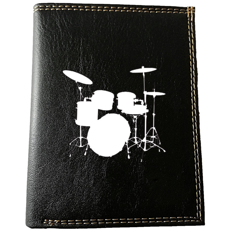 Petit Portefeuille porte monnaie pour Homme noir personnalisé Batterie