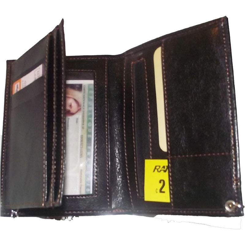 Portefeuille porte monnaie pour Homme noir avec chaine personnalisé Aigle
