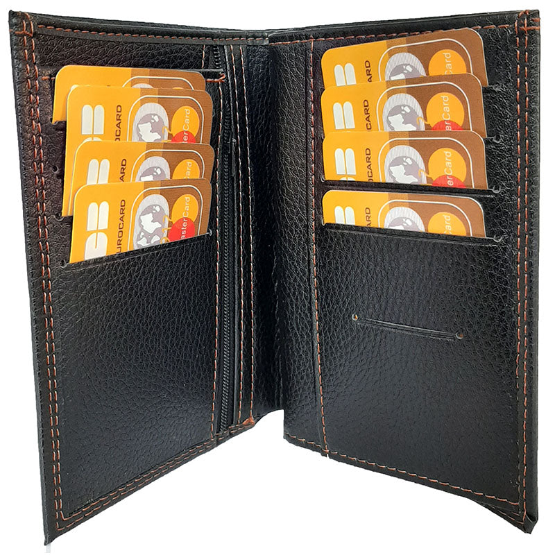 Portefeuille porte monnaie pour femme noir personnalisé Tournesol Maman