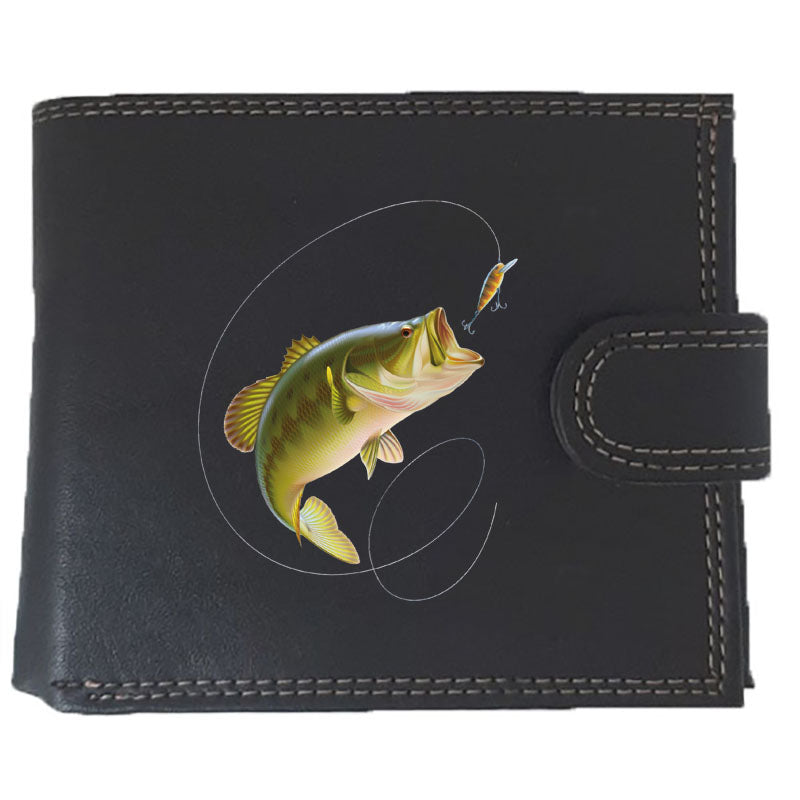 Portefeuille à rabat en Simili Cuir personnalisé Poisson Pêche