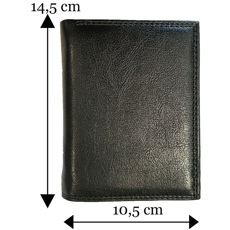 Portefeuille noir en simili cuir pour homme personnalisé Drapeau Pays Bas