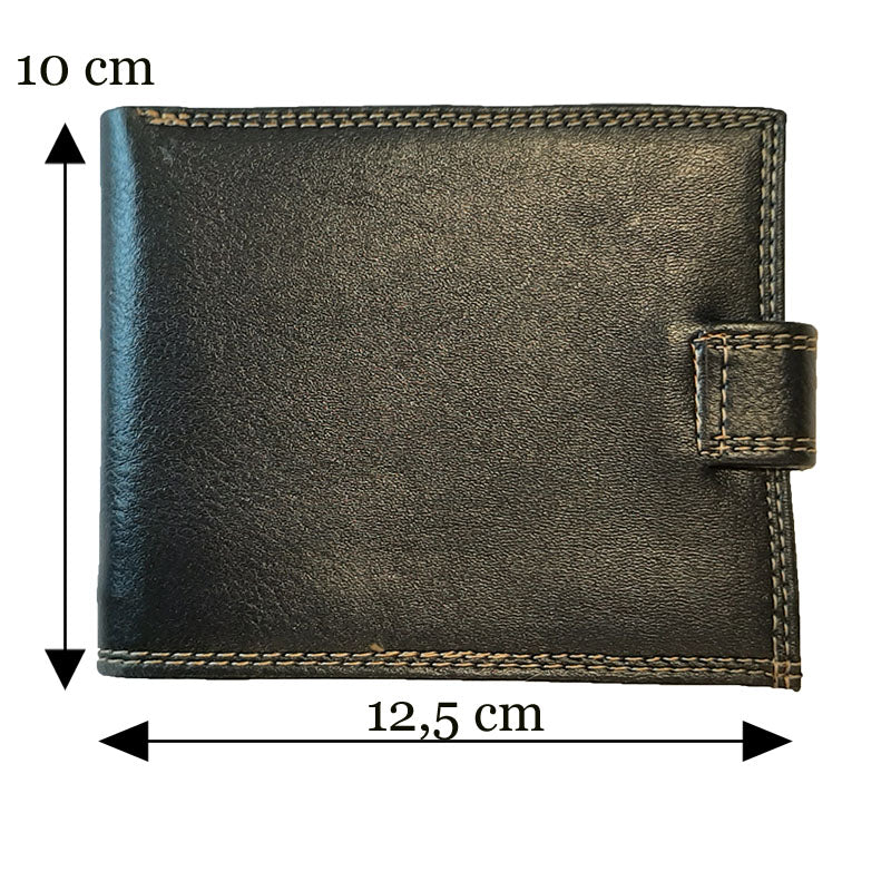 Portefeuille à rabat en Simili Cuir pour homme personnalisé Drapeau Italie Foot