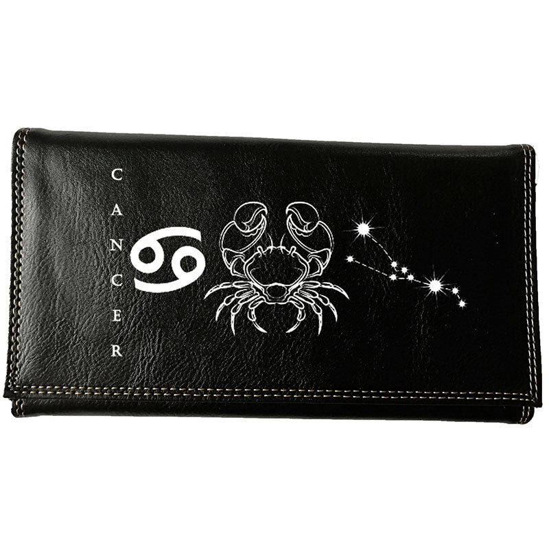Compagnon Porte Chéquier en Simili avec Signe Astrologique