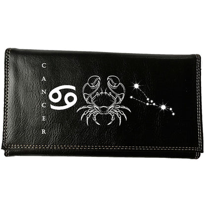 Compagnon Porte Chéquier en Simili avec Signe Astrologique