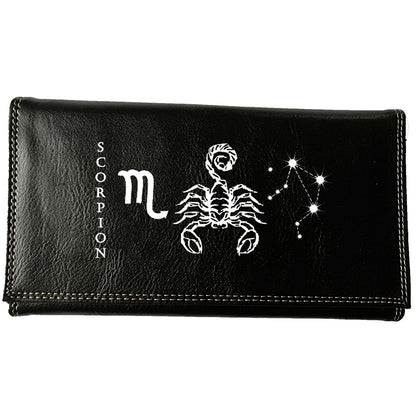 Compagnon Porte Chéquier en Simili avec Signe Astrologique