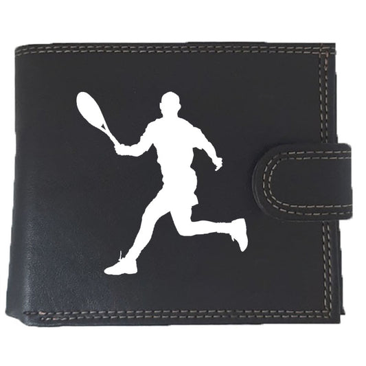 Portefeuille à rabat en Simili Cuir pour homme personnalisé Tennis Man