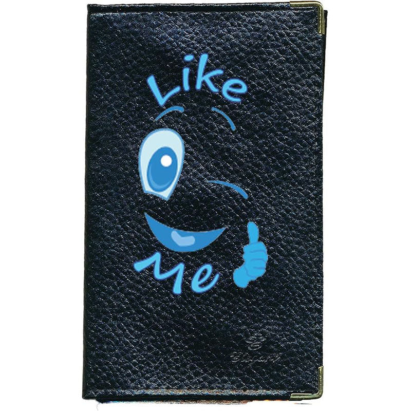 Porte Carte Grise en Cuir noir unisexe personnalisé Like Me