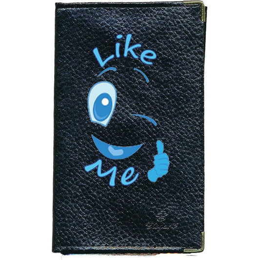 Porte Carte Grise en Cuir noir unisexe personnalisé Like Me