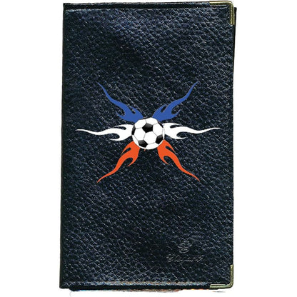 Porte Carte Grise en Cuir noir pour homme personnalisé France Foot