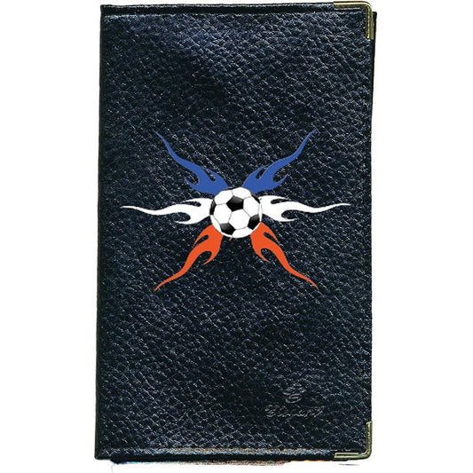 Porte Carte Grise en Cuir noir pour homme personnalisé France Foot