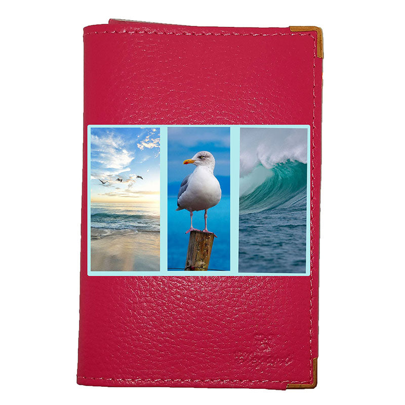 Porte carte grise en cuir de vachette – Personnalisé avec photo, logo ou texte