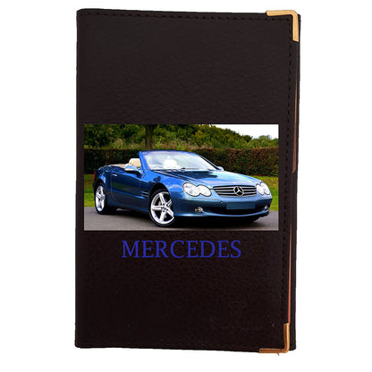 Porte carte grise en cuir de vachette – Personnalisé avec photo, logo ou texte