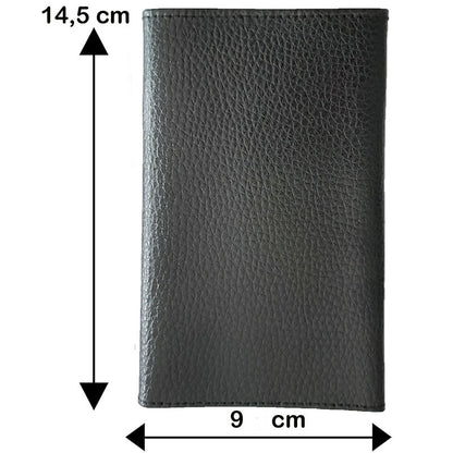 Porte carte grise en cuir noir personnalisé Quad