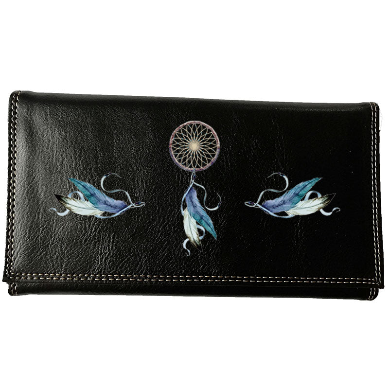 Compagnon Tout-en-Un Porte Chéquier en Simili Cuir personnalisé Dream Catcher