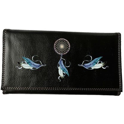 Compagnon Tout-en-Un Porte Chéquier en Simili Cuir personnalisé Dream Catcher