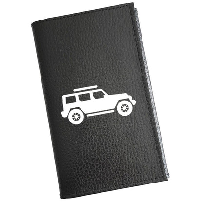 Étui Porte Carte Grise Personnalisé 4 4 en Cuir Noir