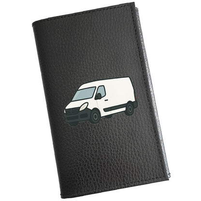 Etui Porte carte grise en cuir noir personnalisé Camion Utilitaire Camionnette - prénom en option