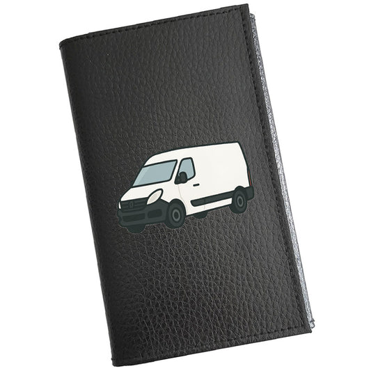 Etui Porte carte grise en cuir noir personnalisé Camion Utilitaire Camionnette - prénom en option
