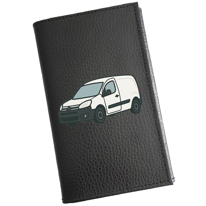 Etui Porte carte grise en cuir noir personnalisé Camion Utilitaire Camionnette - prénom en option
