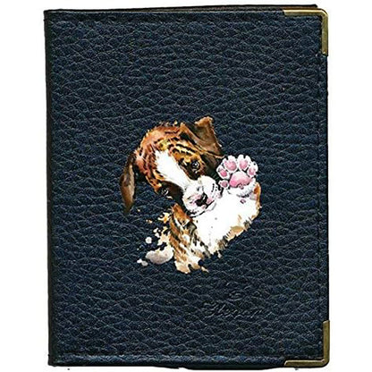 Etui porte carte bancaire et fidélité en Cuir noir Chiot