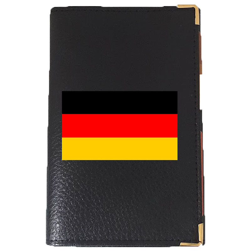 Porte Carte Grise en Cuir Personnalisé avec le Drapeau de l'Allemagne