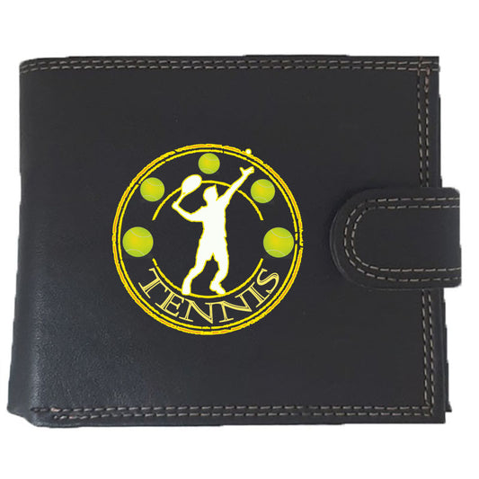 Portefeuille à rabat en Simili Cuir pour homme personnalisé Tennis