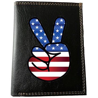 Petit Portefeuille porte monnaie noir pour Homme personnalisé Main USA